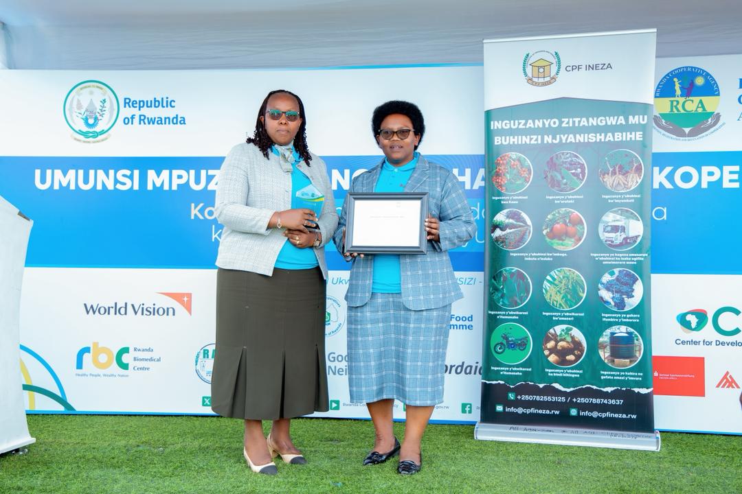 CPF INEZA recieved an award of recognition as an outstanding Cooperative of the Year 2025 for being the best Performing Financial Service cooperation at national Level